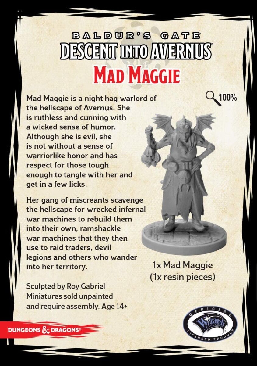 D&D Descent into Avernus - Mad Maggie (GaleForce Nine) - Draakestein -