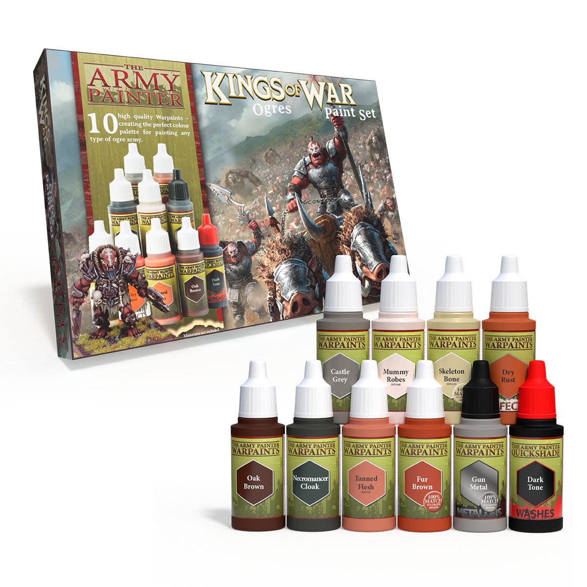 Warpaints Kings of War Ogres schilder set (The Army Painter) - Draakestein -